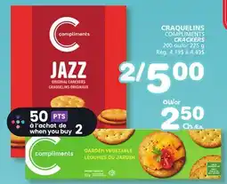 Marches Tradition COMPLIMENTS CRACKERS offer