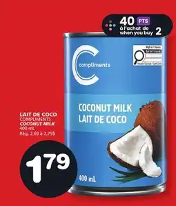 Marches Tradition COMPLIMENTS COCONUT MILK offer