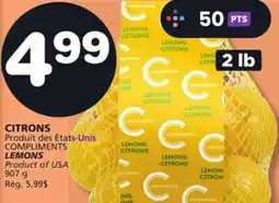 Marches Tradition COMPLIMENTS LEMONS offer