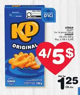 Marches Tradition KRAFT DINNER offer