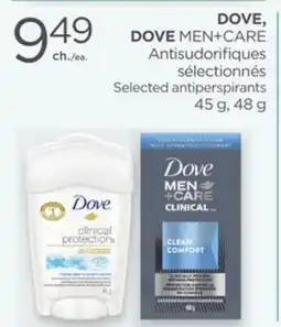 Proxim DOVE, DOVE MEN+CARE Selected antiperspirants offer