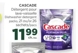 Proxim CASCADE Dishwasher detergent packs offer
