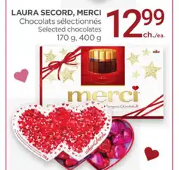 Proxim LAURA SECORD, MERCI Selected chocolates offer