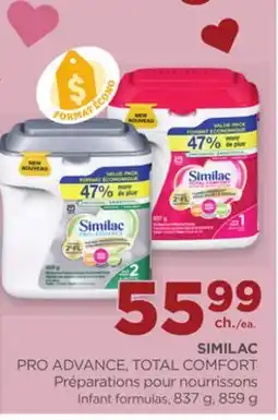 Proxim SIMILAC PRO ADVANCE, TOTAL COMFORT Infant formulas offer