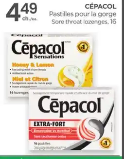 Proxim CÉPACOL Sore throat lozenges offer