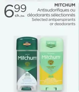 Proxim MITCHUM Selected antiperspirants or deodorants offer