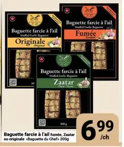 Pasquier Baguette farcie à l'ail fumée, Zaatar ou originale Baguette du Chef offer