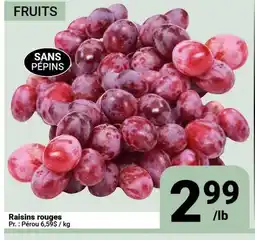 Pasquier Raisins rouges offer