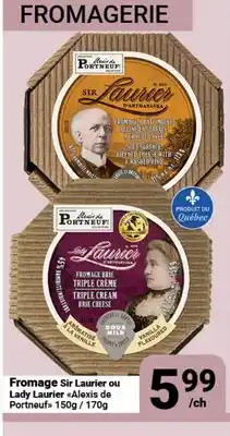 Pasquier Fromage Sir Laurier ou Lady Laurier Alexis de Portneufs offer
