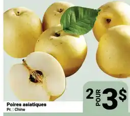 Pasquier Poires asiatiques offer