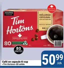 Pasquier Café en capsule K-cup Tim Hortons offer