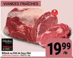 Pasquier Bifteck ou Rôti de faux-filet Sélection Pasquier offer