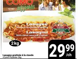 Pasquier Lasagne gratinée a la viande Como Pizzeria offer