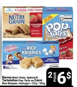 Pasquier Barres Nutri-Grain, Spécial K, Tartelettes Pop-Tarts ou Carré Rice Krispies Kellogg's offer