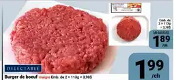 Pasquier DELECTABLE Burger de boeuf maigre offer