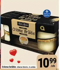 Pasquier Crème brûlée Marie Morin offer