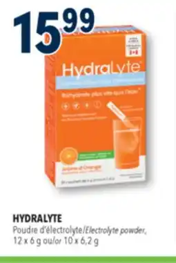 Familiprix HYDRALYTE, Electrolyte powder, 12 x 6 g or 10 x 6,2 g offer