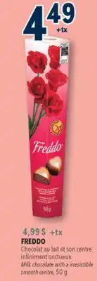 Familiprix FREDDO Milk chocolate with a irresistible smooth centre offer