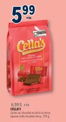 Familiprix Cella's cherries covered with milk chocolate offer