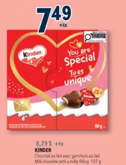 Familiprix KINDER, Milk chocolate with a milky filling offer