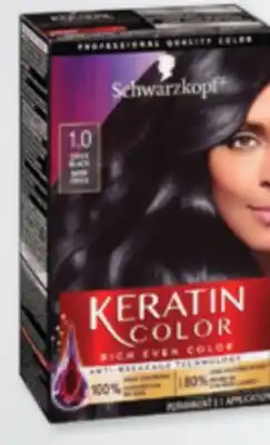 Familiprix SCHWARZKOPF Keratin Color or Root Retouch, Selected hair colors offer