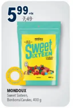 Familiprix MONDOUX, Sweet Sixteen, Candies offer