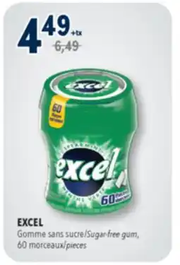 Familiprix EXCEL, Sugar-free gum, 60 pieces offer