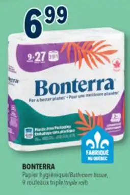 Familiprix BONTERRA, Bathroom tissue, 9 triple rolls or Paper towels, /mega rolls offer