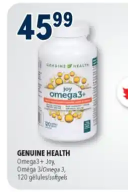 Familiprix GENUINE HEALTH, Omega3+ Joy, Oméga 3 offer