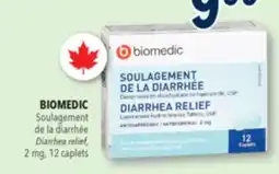 Familiprix BIOMEDIC, Diarrhea relief, 2 mg, 12 caplets offer