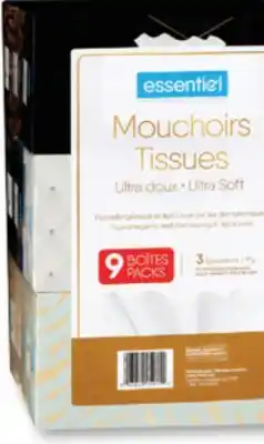 Familiprix ESSENTIEL, Tissues, 9 packs offer