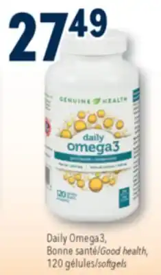 Familiprix GENUINE HEALTH, Daily Omega3, Good health, 120 softgels offer