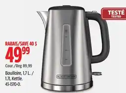 Canadian Tire Black-Decker 1.7L Kettle offer