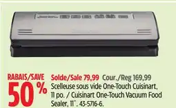 Canadian Tire Cuisinart One-Touch Vacuum Food Sealer, 11˝ offer