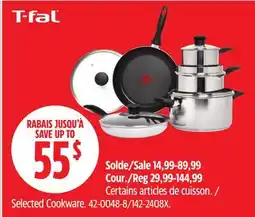 Canadian Tire T-fal Selected Cookware offer