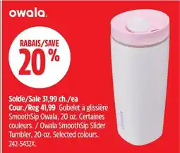 Canadian Tire Owala SmoothSip Slider Tumbler offer