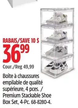 Canadian Tire Premium Stackable Shoe Box Set offer