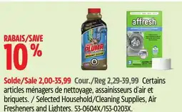 Canadian Tire Selected Household/Cleaning Supplies, Air Fresheners and Lighters offer