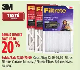 Canadian Tire Filtrete Filters offer
