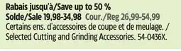 Canadian Tire Selected Cutting and Grinding Accessories offer