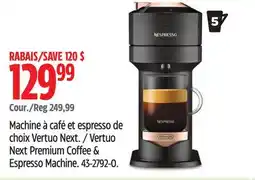 Canadian Tire Vertuo Next Premium Coffee & Espresso Machine offer