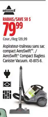 Canadian Tire AeroSwift Compact Bagless Canister Vacuum offer