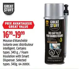 Canadian Tire GREAT STUFF Foam Insulation with Smart Dispenser offer