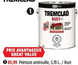 Canadian Tire Tremclad Rust Paint, 3.78L offer