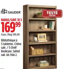 Canadian Tire Sauder 5-Shelf Bookcase offer