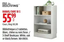 Canadian Tire For living 3-Shelf Bookcase offer