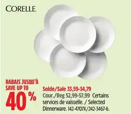 Canadian Tire Corelle Selected Dinnerware offer