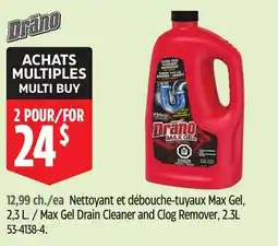 Canadian Tire Max Gel Drain Cleaner and Clog Remover offer