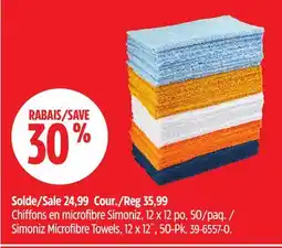 Canadian Tire Simoniz Microfibre Towels offer