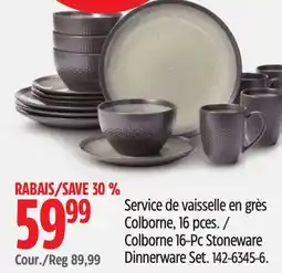 Canadian Tire Colborne 16-Pc Stoneware Dinnerware Set offer